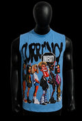 Currency University Sleeveless Tees - Blue